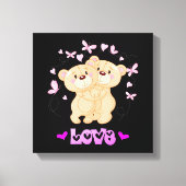 Niedlich Bears Canvas Print Leinwanddruck (Vorderseite)