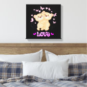 Niedlich Bears Canvas Print Leinwanddruck (Insitu (Schlafzimmer))