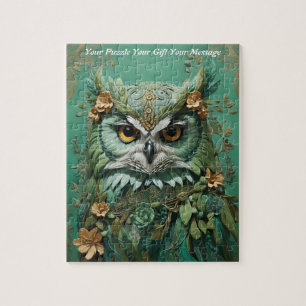 Niedlich Beautiful Boho Owl Puzzle