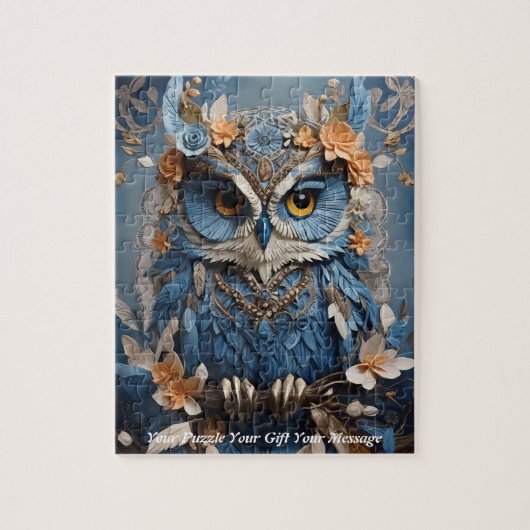 Niedlich Beautiful Boho Owl Puzzle (Vertikal)