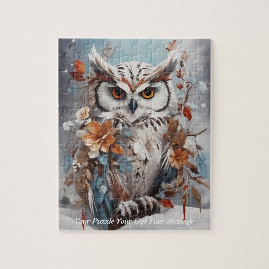 Niedlich Beautiful Boho Owl Puzzle (Vertikal)