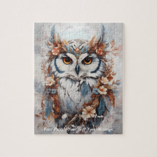 Niedlich Beautiful Boho Owl Puzzle