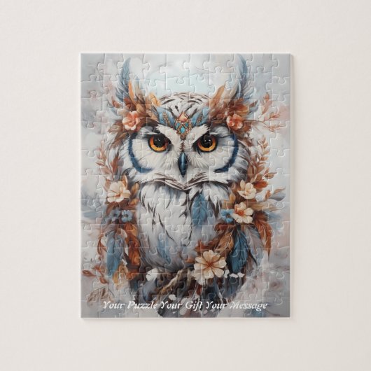 Niedlich Beautiful Boho Owl Puzzle (Vertikal)