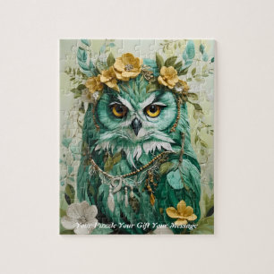 Niedlich Beautiful Boho Owl Puzzle