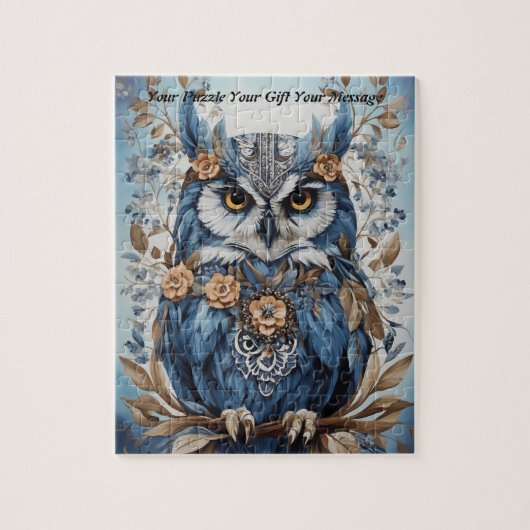 Niedlich Beautiful Boho Owl Puzzle (Vertikal)