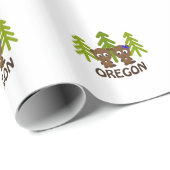 Niedlich Beaver Couple Oregon Geschenkpapier (Rolleneckpunkt)