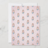 Niedlich Beby Mermaid Baby Dusche Einladung (Rückseite)