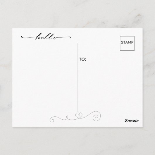 Niedlich Behaltend Postkarte (Rückseite)