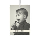 Niedlich beiderseits Baby Foto Custom Unique Car Autolufterfrischer (Rückseite)