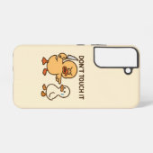 Niedlich Beige Cartoon Duck Handy-Gehäuse Samsung Galaxy Hülle (Rückseite (Horizontal))