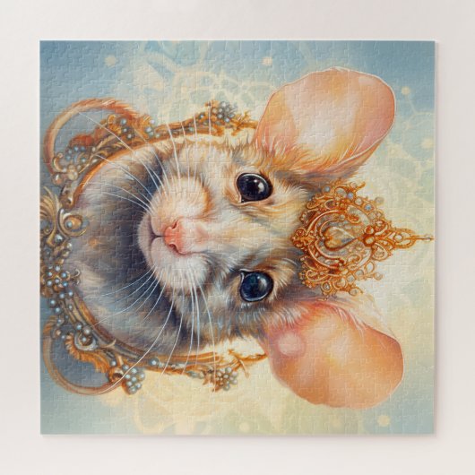 Niedlich Bejewele Mouse Jigsaw Puzzle (Horizontal)