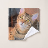 Niedlich Bengalisch Kitten Badhandtuch Set (Waschlappen)