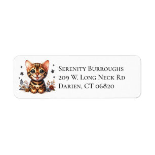 Niedlich Bengalisch Kitten Cat Lover Mama Feline K