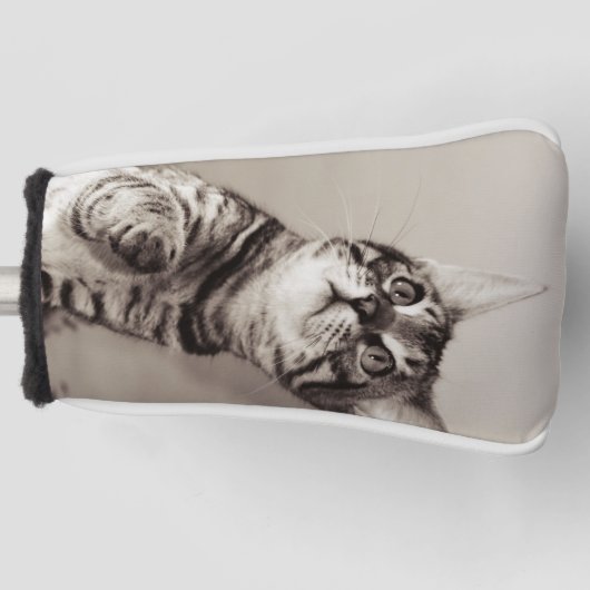 Niedlich Bengalisches Kitten Foto Golf Headcover (Vorderseite)