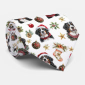 Niedlich Bernese Mountain Dog Weihnachten Krawatte (Gerollt)