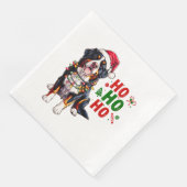 Niedlich Bernese Mountain Dog Weihnachtshund Xmas Serviette (Ecke)