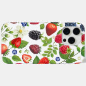 Niedlich Berry Collage Phone Case - Strawberry, Bl (Rückseite (Horizontal))