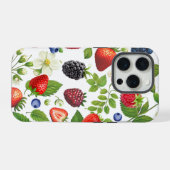Niedlich Berry Collage Phone Case - Strawberry, Bl iPhone Hülle (Rückseite (Horizontal))