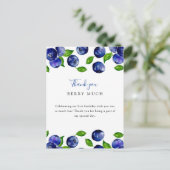 Niedlich Berry First Birthday Blueberry Vielen Dan Postkarte (Stehend Vorderseite)