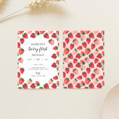 Niedlich Berry First Birthday Einladung