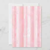 Niedlich Berry First Birthday Watercolor Strawberr Einladung (Rückseite)