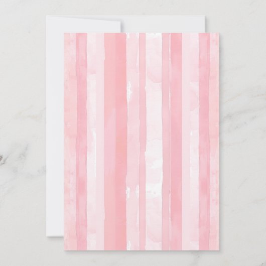 Niedlich Berry First Birthday Watercolor Strawberr Einladung (Rückseite)