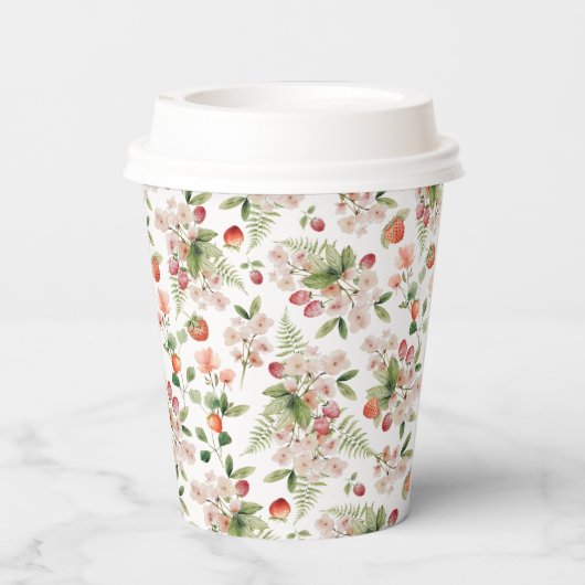 Niedlich Berry Paper Cups Pappbecher (Rückseite)