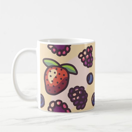 Niedlich Berry Pattern Kaffeetasse (Links)