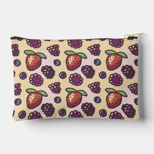 Niedlich Berry Pattern Zubehörtasche (Rückseite)