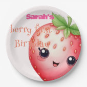 Niedlich Berry zum ersten Geburtstag Pappteller (Vorderseite)