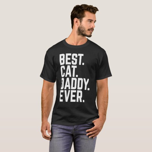 Niedlich Best Cat Daddy Ever Kitten Pet Vater Vath T-Shirt (Vorne ganz)