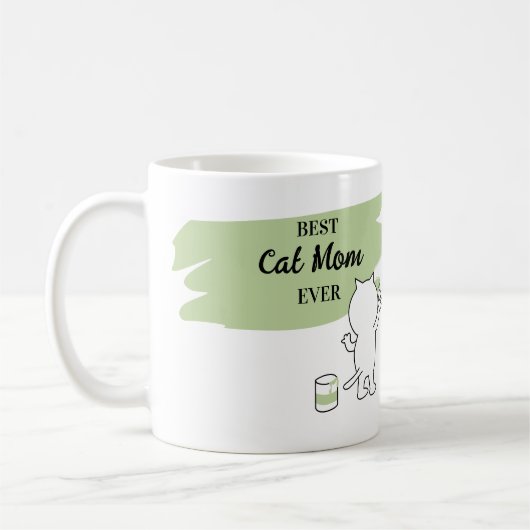 Niedlich Best Cat Mama Ever Womens Coffee Tasse (Links)