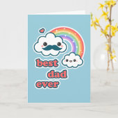 Niedlich Best Cloud Vater Karte (Gelbe Blume)