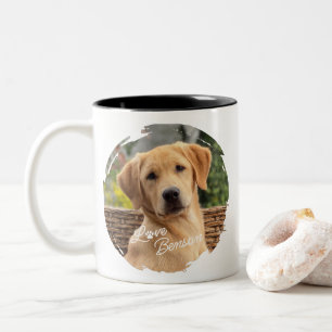 Niedlich Best Friend Picture Liebe Paw Print Heft Zweifarbige Tasse