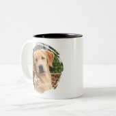 Niedlich Best Friend Picture Liebe Paw Print Heft Zweifarbige Tasse (Vorderseite Links)