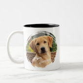 Niedlich Best Friend Picture Liebe Paw Print Heft Zweifarbige Tasse (Links)