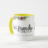 Niedlich Best Friends Forever BESTE FREUNDIN Custo Tasse (Vorderseite Links)