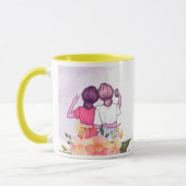 Niedlich Best Friends Forever BESTE FREUNDIN Custo Tasse (Links)