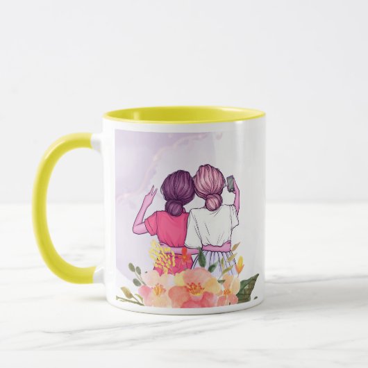 Niedlich Best Friends Forever BESTE FREUNDIN Custo Tasse (Links)