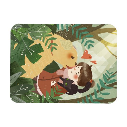 Niedlich Best Friends Magnet (Horizontal)