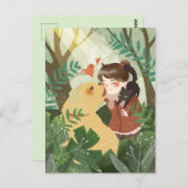 Niedlich Best Friends Postcard Postkarte (Vorne/Hinten)