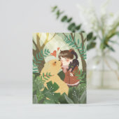 Niedlich Best Friends Postcard Postkarte (Stehend Vorderseite)