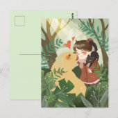 Niedlich Best Friends Postcard Postkarte (Vorne/Hinten)
