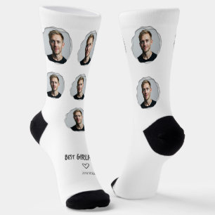 Niedlich Best Girlfriend Foto Heart Socken