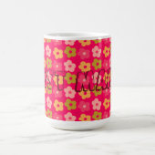 Niedlich Best Mama Blume Rot Rosa Kaffeetasse (Mittel)