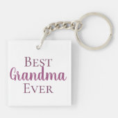 Niedlich Best Oma Ever Foto Schlüsselanhänger (Rückseite)