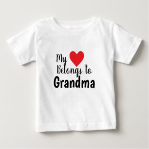 Niedlich Best Oma My Heart gehört dir Baby T-shirt