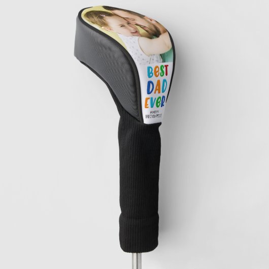 Niedlich BEST VATER JE Foto Farbenfroh Golf Headcover (angewinkelt)