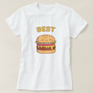 Niedlich Beste Burger Matching Beste Freundin T-Shirt