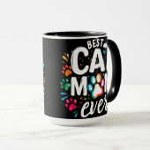 Niedlich Beste Cat Mama je Tasse (VorderseiteRechts)